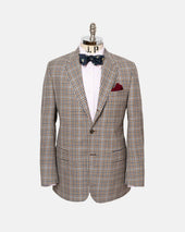 Made In Canada Brown Shepherd S Check Wool Sport Coat