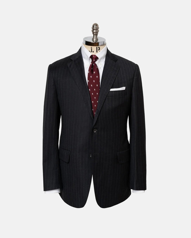 Made In Usa Grey Chalkstripe Suit