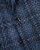 Made In Canada Medium Grey Plaid Wool Sport Coat