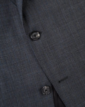 Made In Usa Medium Grey Shadow Plaid Super 12os Wool Suit