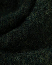 Made In Scotland Dark Green Marl Shaggy Dog Sweater Classic Fit