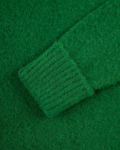 Made In Scotland Grass Green Shaggy Dog Sweater Classic Fit