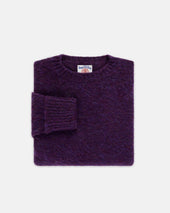 Made In Scotland Purple Shaggy Dog Sweater Classic Fit