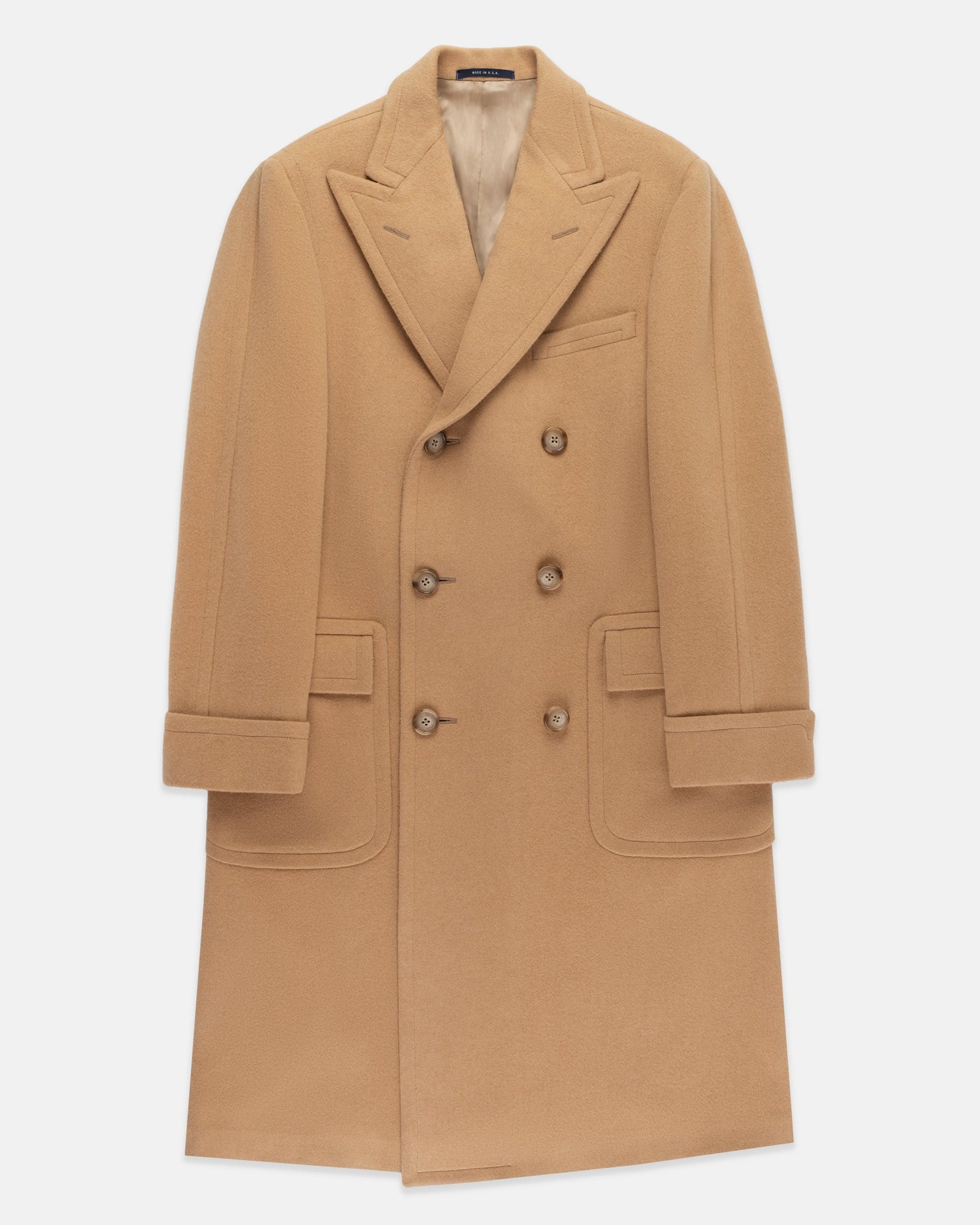 Made In Usa Camelhair Polo Coat