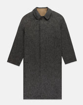 Made In England Twill Tweed Reversible Topcoat