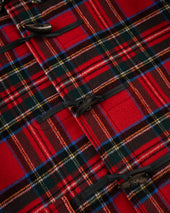 Made In England Royal Stewart Tartan Classic Morris Duffle Coat