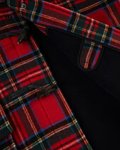 Made In England Royal Stewart Tartan Classic Morris Duffle Coat