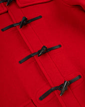 Made In England Scarlet Classic Morris Duffle Coat