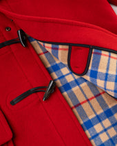 Made In England Scarlet Classic Morris Duffle Coat