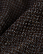 Made In Usa Grey Brown Houndstooth Cheviot Tweed Sport Coat