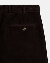 Brown Wide Wale Corduroy Trouser - Trim Fit