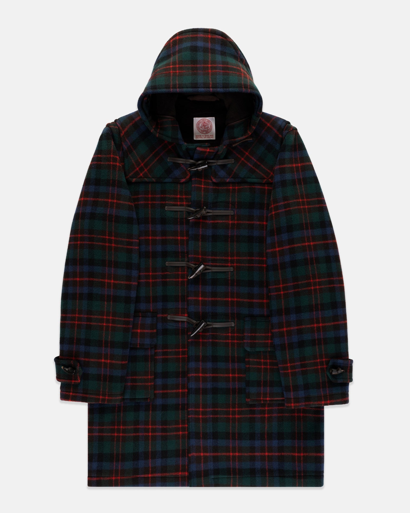 Made In England Macduff Tartan Classic Morris Duffle Coat