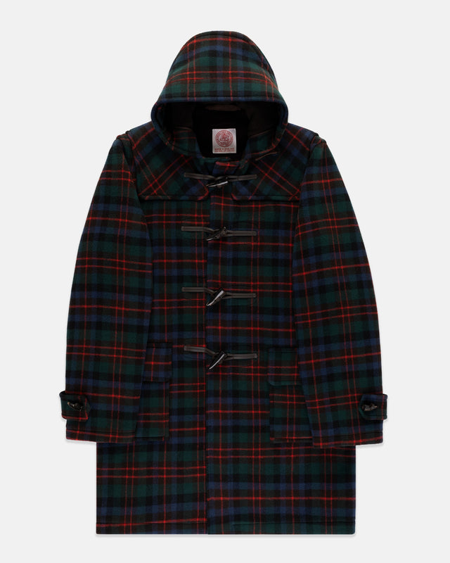 Made In England Macduff Tartan Classic Morris Duffle Coat