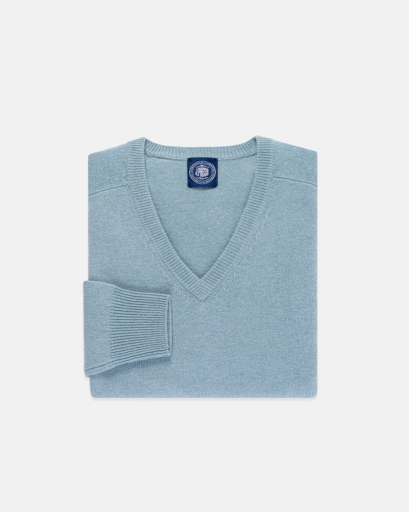 Light Lambswool V Neck Sweater