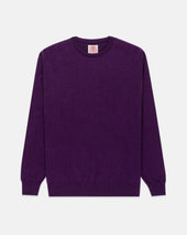 Made In Scotland Purple Cashmere Crewneck Sweater