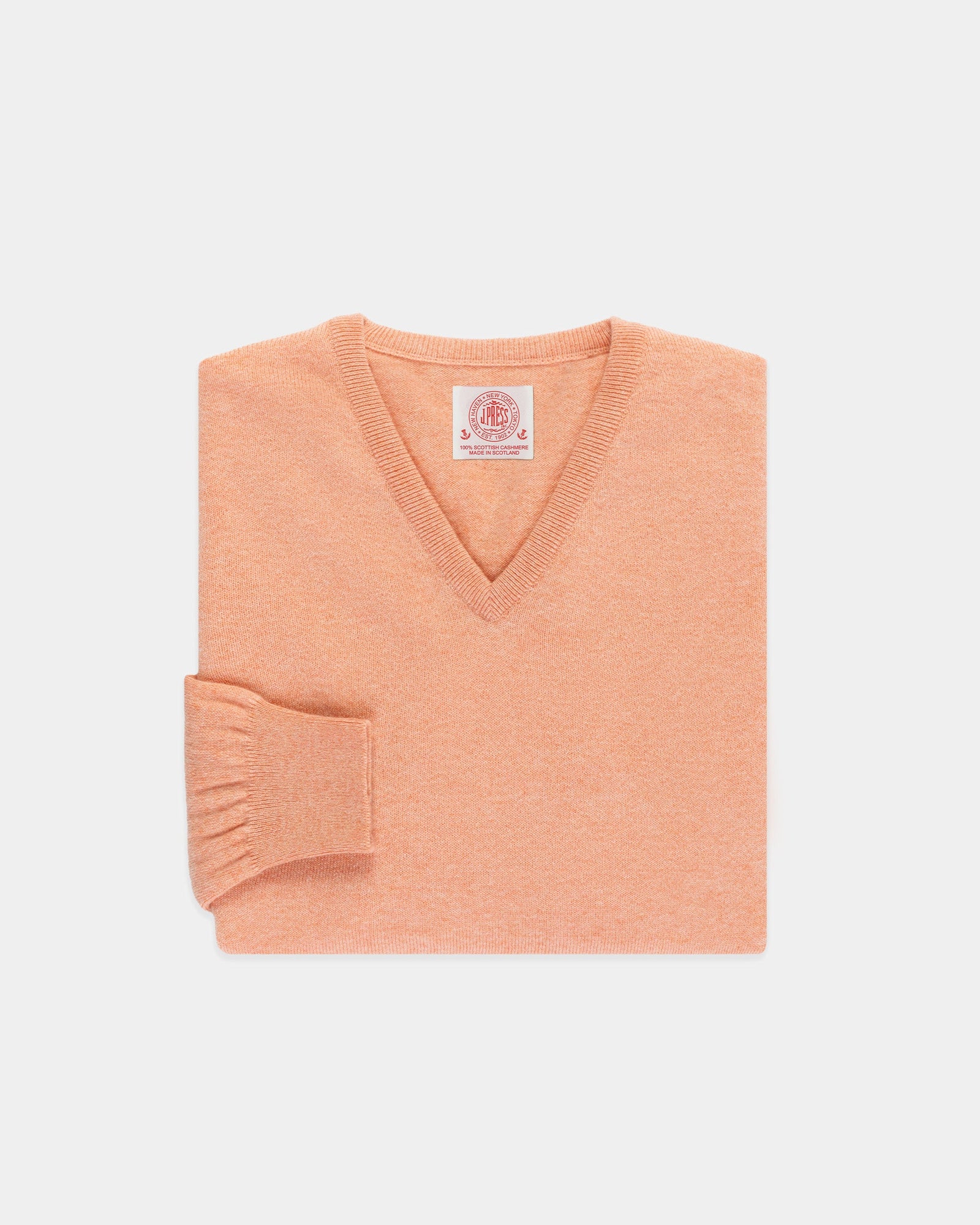 Made In Scotland Cashmere V Neck Sweater