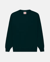 Made In Scotland Green Cashmere Crewneck Sweater