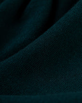 Made In Scotland Spruce Green Cashmere V Neck Sweater