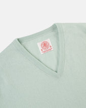 Made In Scotland Eton Cashmere V Neck Sweater