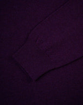 Made In Scotland Purple Cashmere Crewneck Sweater