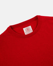 Made In Scotland Red Cashmere Crewneck Sweater
