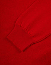 Made In Scotland Red Cashmere Crewneck Sweater