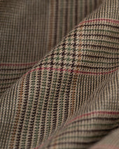 Made In Canada Olive Glen Plaid Wool Silk Linen Sport Coat
