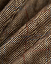 Made In Canada Light Brown Barleybone Windowpane Silk Sport Coat