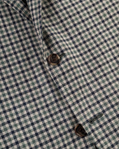 Made In Usa Green Black Check Wool Linen Sport Coat