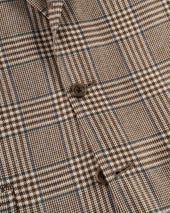 Made In Canada Navy Plaid Silk Sport Coat
