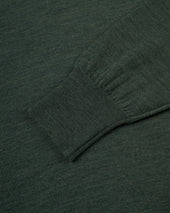 Made In Scotland Green Superfine Merino Wool Sweater