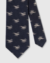 Made In Uk With Silver Grasshoppers Club Tie