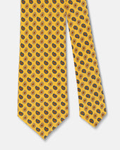 Made In Uk Tossed Pine Foulard Tie