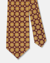 Made In Uk Medallion Foulard Tie