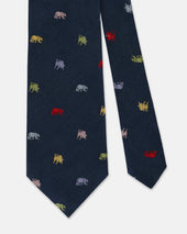 Made In Uk With Multi Bull And Bear Club Tie