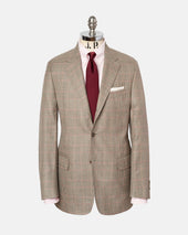 Made In Canada Olive Glen Plaid Wool Silk Linen Sport Coat