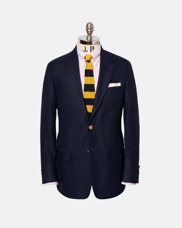 Made In Canada Cotton Wool Open Weave Hopsack Blazer