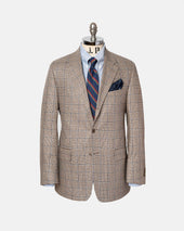 Made In Canada Navy Plaid Silk Sport Coat