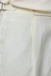 Single Pleat Trouser Washed Linen