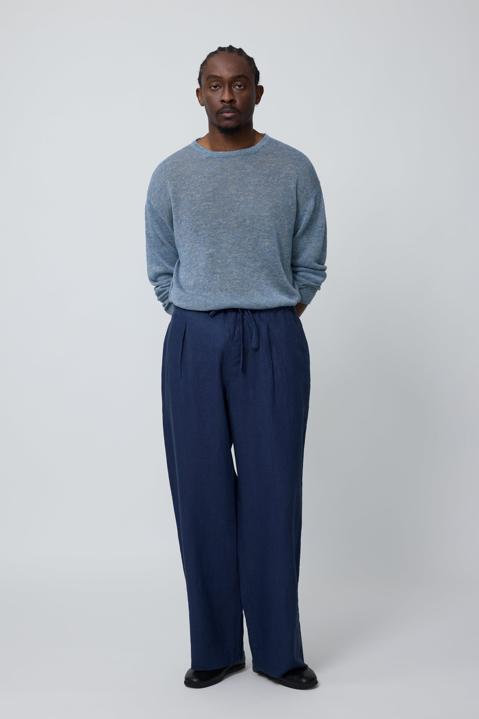 Drawstring Trouser Washed Linen