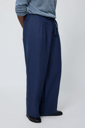 Drawstring Trouser Washed Linen