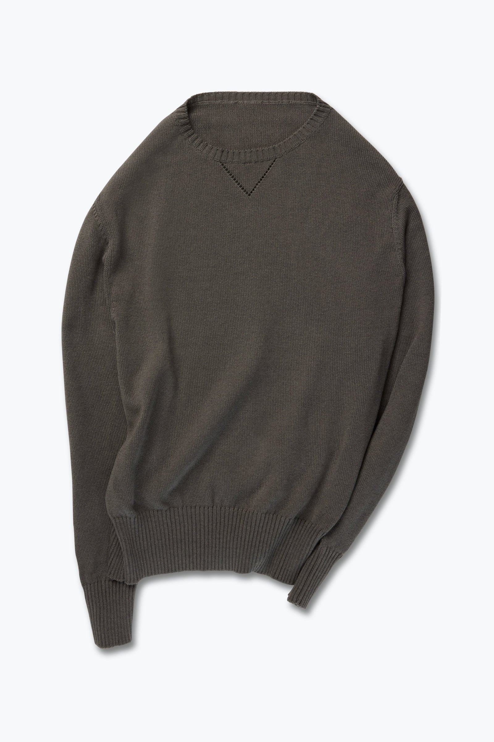 Crewneck Sweater Naturally Dyed Cotton Moulin