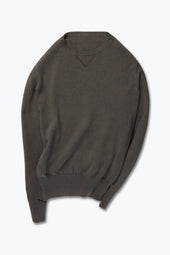 Crewneck Sweater (Olive Naturally Dyed Cotton Mouliné)