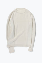 Long Sleeve Knit T Shirt Undyed Cashmere