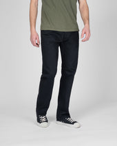 14oz Selvedge Denim Relaxed Tapered Cut Jeans - Black/Black