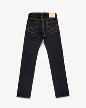 25oz Selvedge Denim Slim Straight Cut Jeans - Indigo/Black