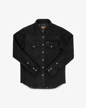 Deerskin Western Shirt "The Big Buck" - Black