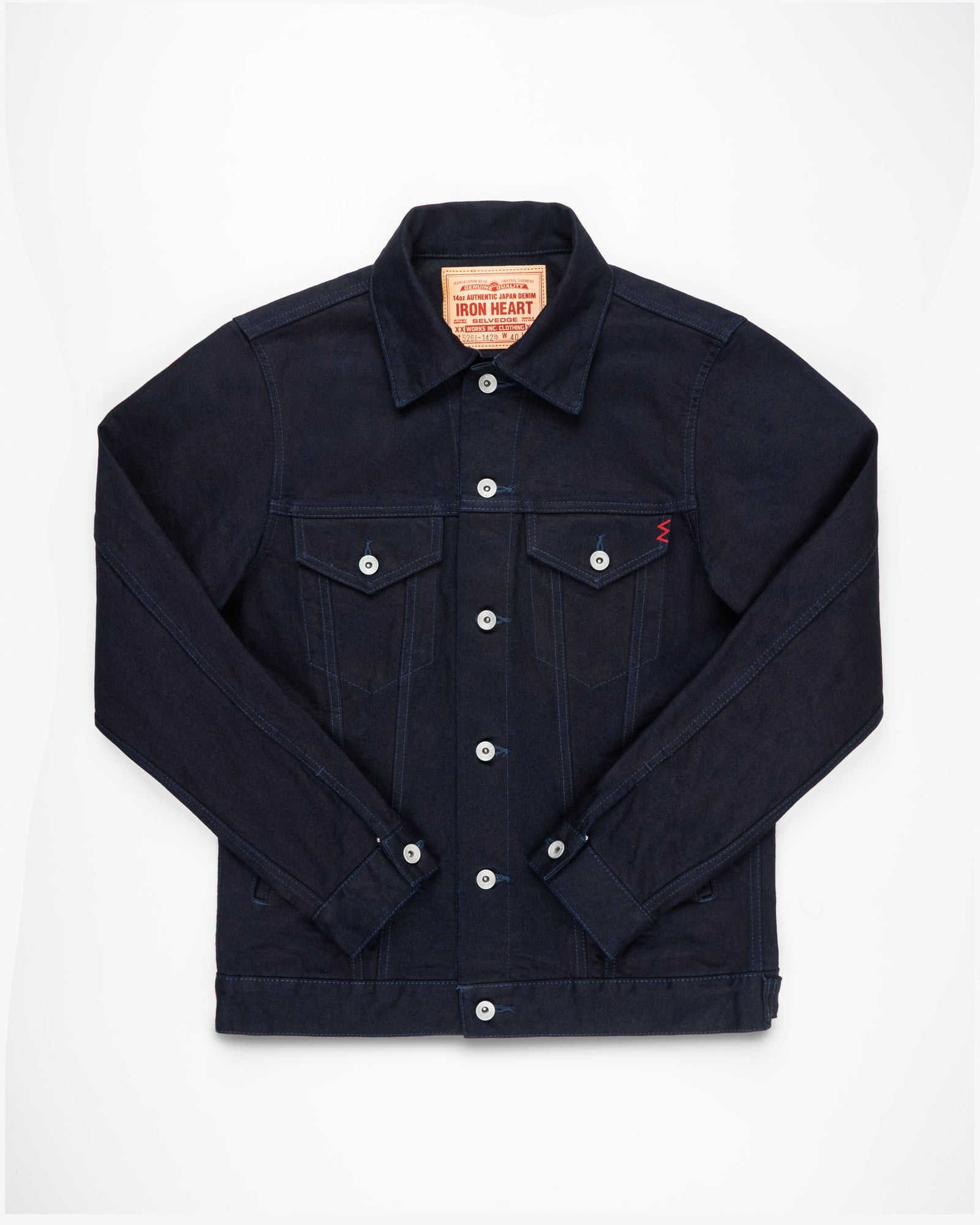 14oz Selvedge Denim Modified Type III Jacket - Indigo/Black