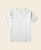 Vintage Short Sleeve Henley T-Shirt - White