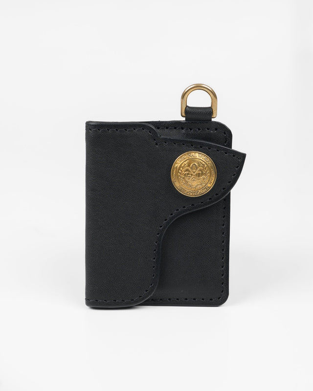 OGL Horsehide Concho Cardholder - Black